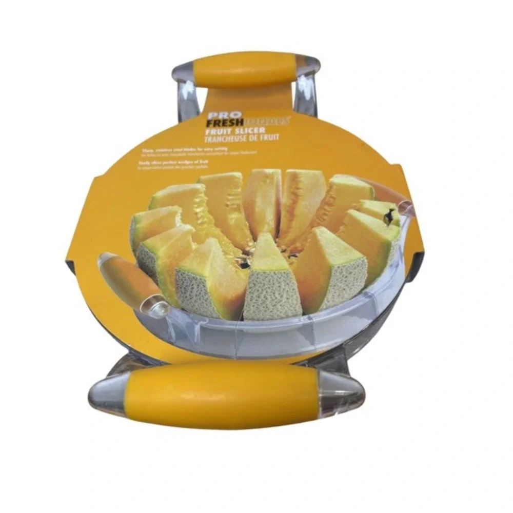 Pro‎ Freshionals Fruit Slicer Stainless Steel Blade Melon Pineapple Cutter NEW